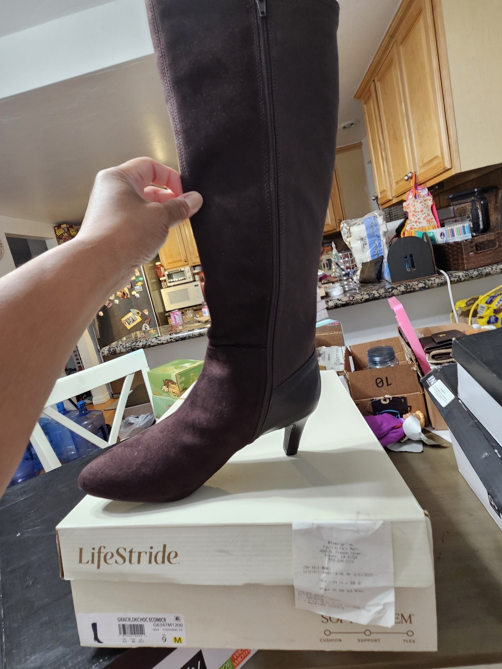 Life Stride Women's Tall Knee Boot - Dark Brown